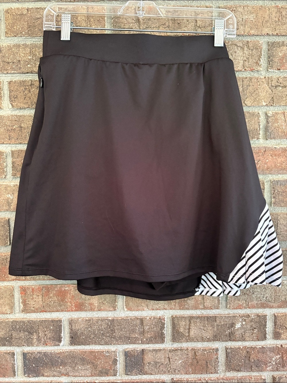 Black Women’s Skort with Striped Accent